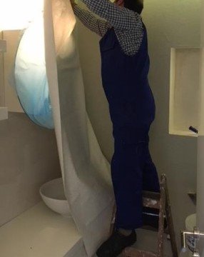 duvar kağıdı nasıl uygulanır,Çankaya-Elçilik-satış-uygulama-konut-çizgili-eskitme-desenli modeli uygulaması-