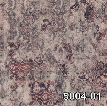 Retro 5004-01-modelli-eskitme-desenli-bordo-krem-modern-işlemeli-fon-(16,2 m2)