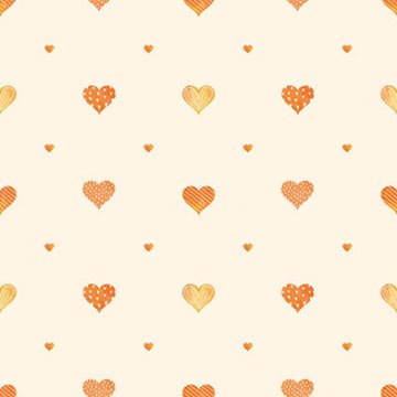 Ada-kids 8905-2-wallpaper collection açık-krem-bej-kalpli-renkli-bebek-çocuk-odası