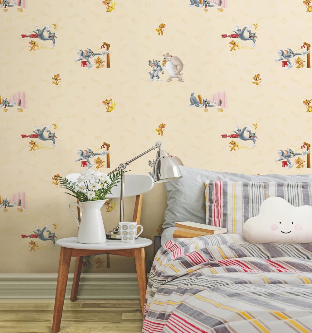 Ada kids 8925-2-wallpaper collection-pattern 8925-2-açık be Tom-yaramaz Jerry-bebek-çocuk-kız-erkek