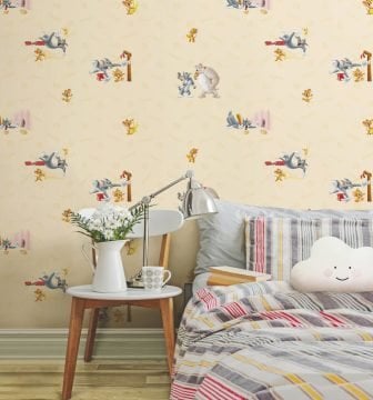 Ada kids 8925-2-wallpaper collection-pattern 8925-2-açık be Tom-yaramaz Jerry-bebek-çocuk-kız-erkek