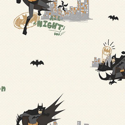 Ada kids  8918-2-Açık bej-siyah-Batman-kız-erkek-çocuk-odası