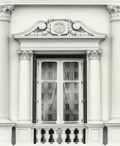 Replik balkon görünümlü duvar kağıdı J931-09-evden cam dan-dekor-binası-fon