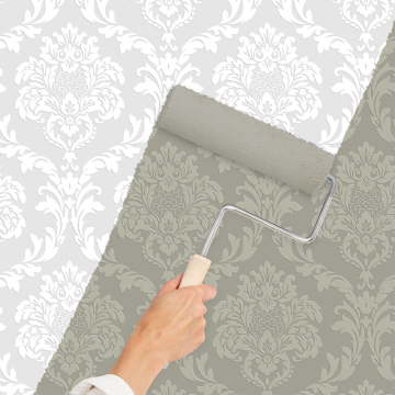 pıcasso 7007 boyanabilir-damask-kabartmalı-dokulu-Non woven tabanlı-(Rulo Ebatı. 25x 1,06 m 26,5 M2. 1 rulo 25 mtr