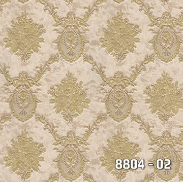 Royal Port 8804-02-desenli-altın-krem-dokulu-işlemeli
