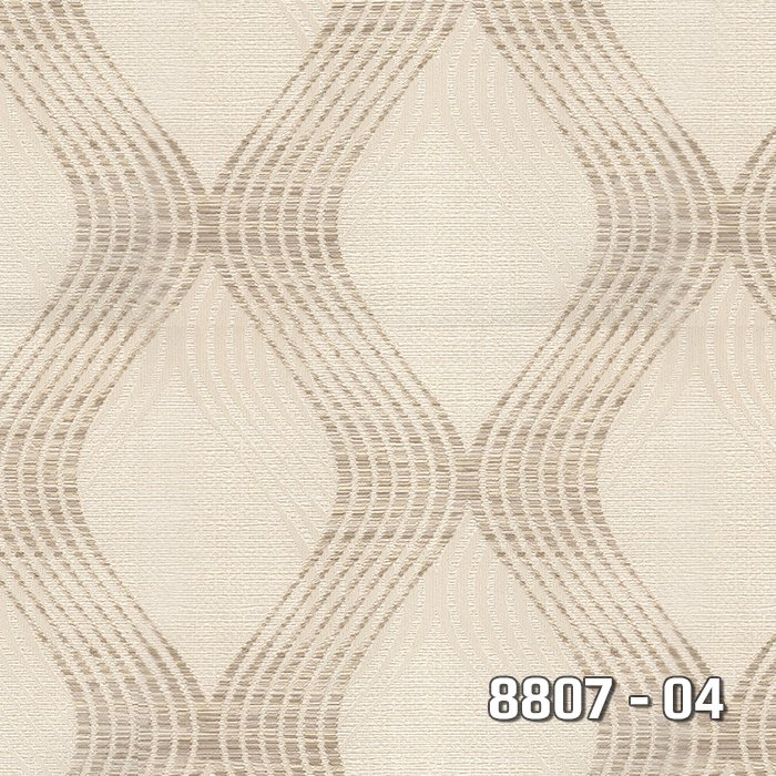 Royal Port 8807-04-geometrik-kahve-desenli-renkli-silinebilir