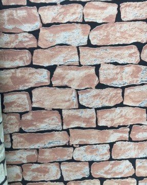 Berceste 51333 Yeni taş görünümlü-kiremit renkli-siyah derz-kabartmalı-fon