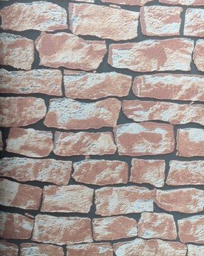 Berceste duvar kağıdı 51737-kiremit taş modeli-3 boyutlu-derzli-fon