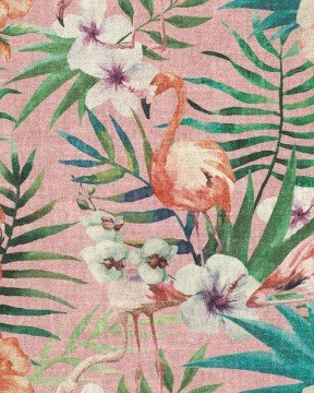 Frezya fr18-0061-pembe yeşil kuş-leylak-desenli-modern-fon