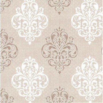 Flamingo-17223-Damask-modeli-kahve-desenli-fon
