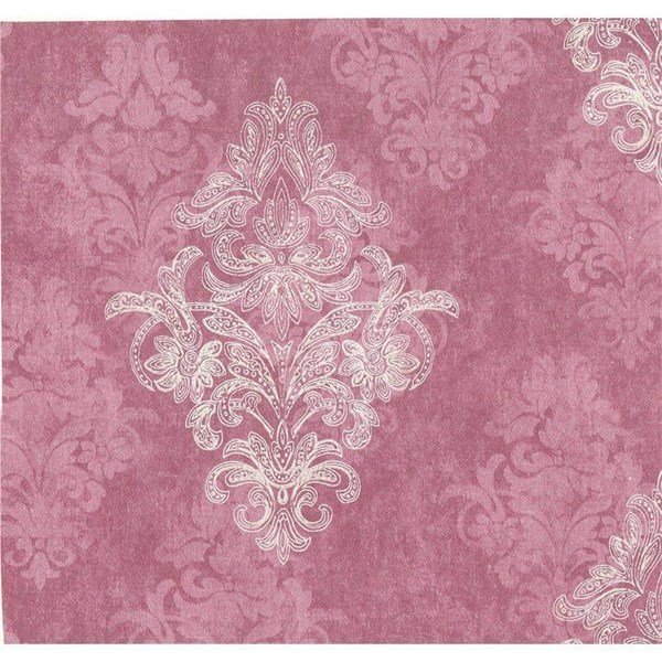 Flamingo-18154-Damask-modeli boyutlu-Bordo-desenli-fon