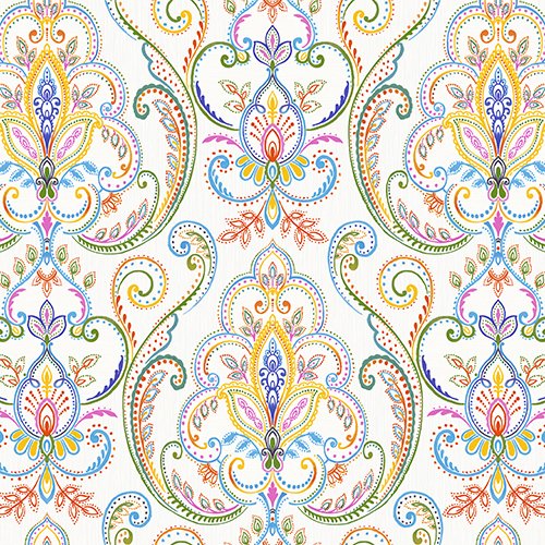 Tropicano 9901-3-desenli-çok renkli-rengarenk-damask-modelli-fon