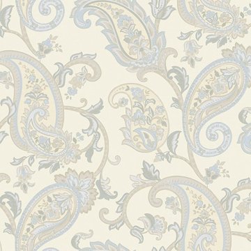 Tropicano 9903-1-krem-renkli desenli-dallı-yapraklı-