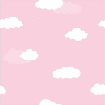 Milky-Baby 405-3-bulutlu pembe-Bebek odası