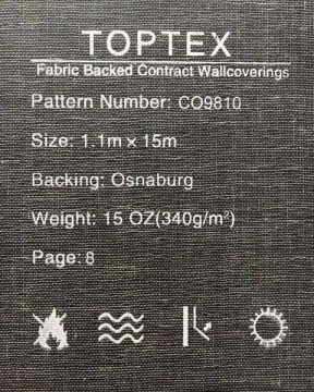 Toptex Wallcoverings-Toptex tekstil tabanlı duvar kağıdı CO 9810-Kore-siyah gri-tekstil tabanlı-işlemeli-suya rutubete dayanıklı-genel-banyo-mutfak-yırtılmaz-karma-çizgili-Toptancı-(16,5 m2)
