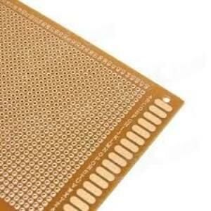 7x9 cm Delikli Bakır Plaket - Delikli Pertinaks Pcb Kartı