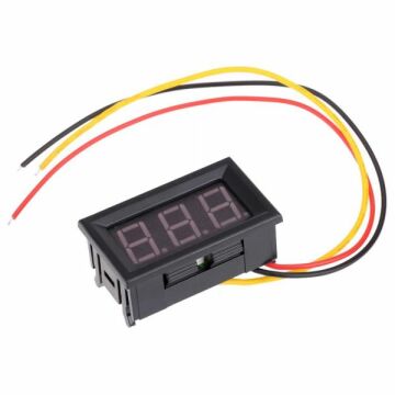 Dijital Led Voltmetre 0.56'' - (0- 100v) - 3 Kablolu