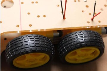4 WD 4 Tekerlek Çok Amaçlı Mobil Robot Platformu - Şeffaf / 4-Wheel Robot Smart Car Chassis Kits Car