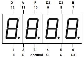 4 Haneli 7 Segment Display Modülü