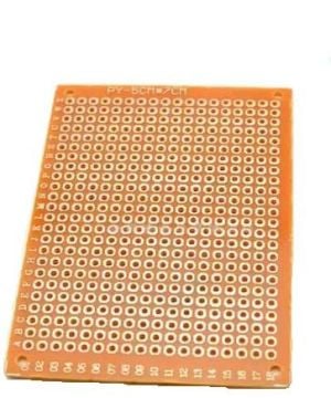 5x7 cm Delikli Bakır Plaket - Delikli Pertinaks