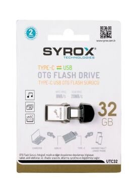 Syrox 32 GB Flash Bellek OTG Type C
