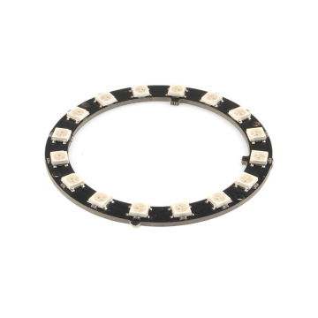 Neopixel 16 Rgb Led Halka Kartı Dahili Sürücülü - Neopixel Ring - 16 X Ws2812 5050 Rgb Led With Inte