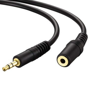 3.5 mm Stereo Erkek/Dişi 10 Metre Aux Uzatma Kablo 3 Boğumlu - 8942