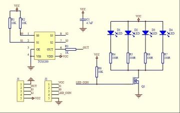 Arduino TCS230 Renk - Işık Algılama Sensörü / Color Recognition Sensor Module