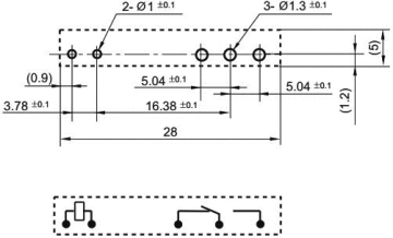 HF41F Dc 24v 6a Yassı Röle 5pin 24-ZS