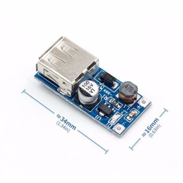 5V 600 mA USB Çıkışlı Voltaj Yükseltici Regülatör Kartı - Step Up