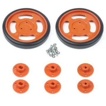 70x11mm Geçmeli Tekerlek Seti Kırmızı