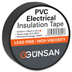 GÜNSAN PVC ELEKTRİK İZOLASYON BANDI SİYAH
