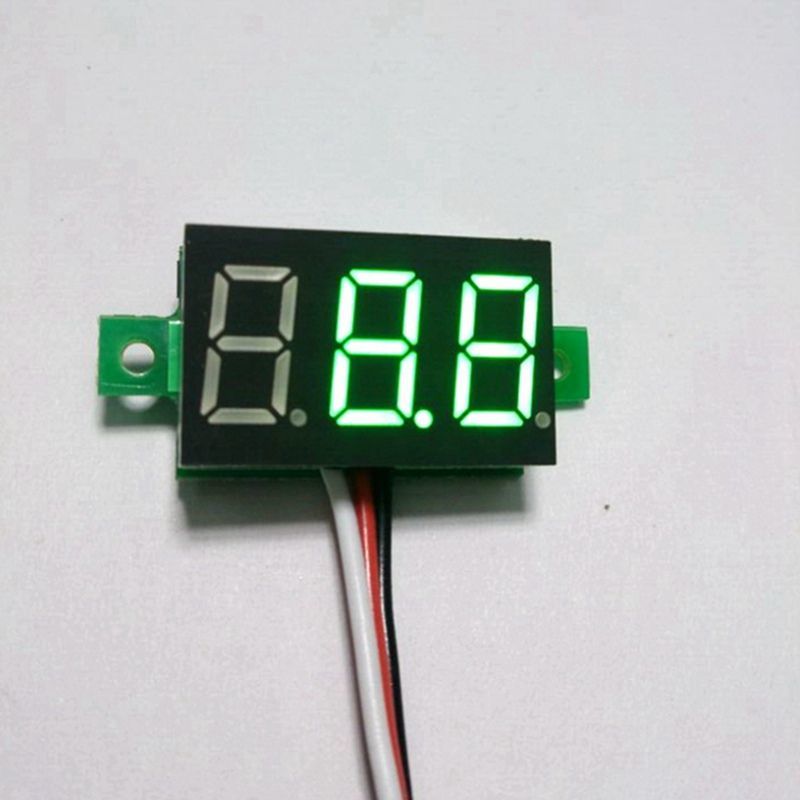 0.28 '' 3v - 30v Küçük Dijital Voltmetre - 3 Kablolu - Turuncu Renkli