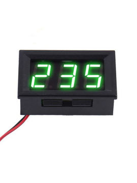 Dijital Led Voltmetre 0.56''  - 2 Kablolu - Yeşil Renkli