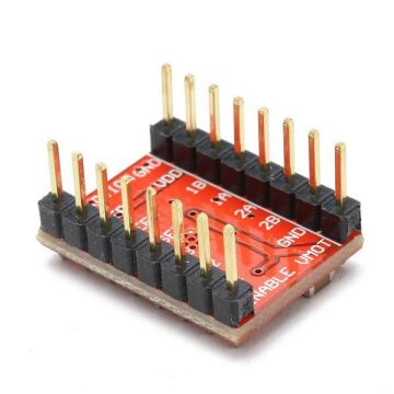 A4988 Step Motor Sürücü Kartı + Soğutucu (Kırmızı)