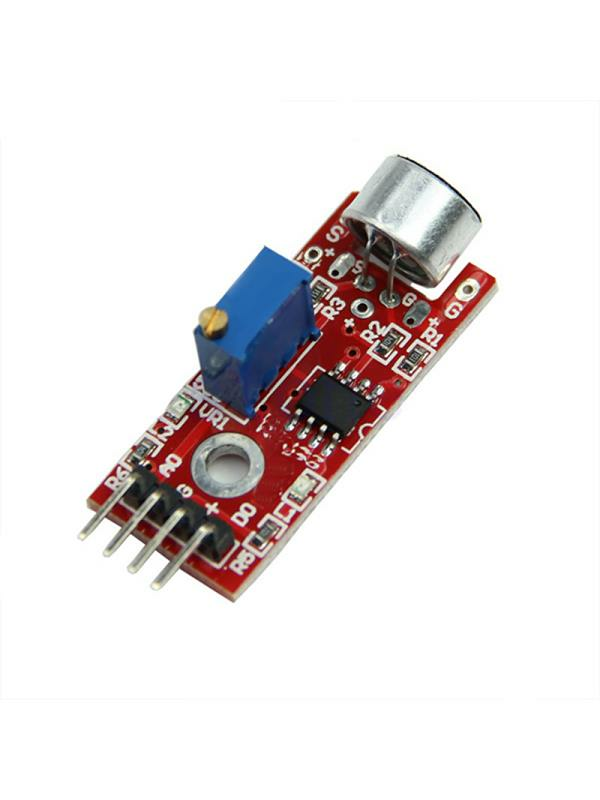 Ses Dedektörü Sensörü Mikrofonlu 4 Pin - Kırmızı Model