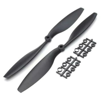 1045 Siyah Plastik CW/CCW Pervane Seti