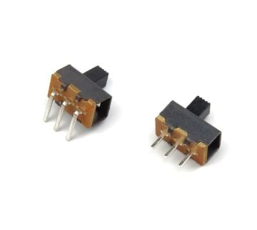 3 Pin On-Off Sürgülü Anahtar 90derece Eğik - Slide Switch Büyük Boy
