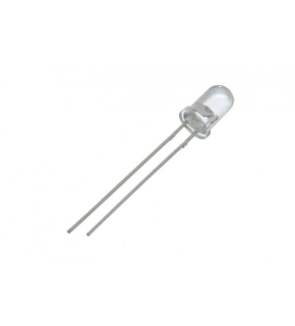 5mm Kırmızı Şeffaf Led - 1 Adet