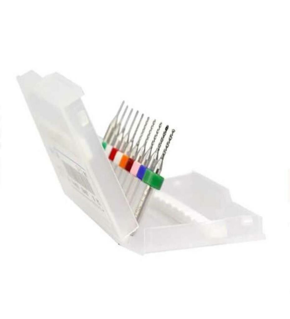 Mini Matkap Ucu Renkli 0.1 - 1.0mm 10 Adet