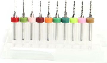 Mini Matkap Ucu Renkli 0.6 - 1.5mm 10 Adet