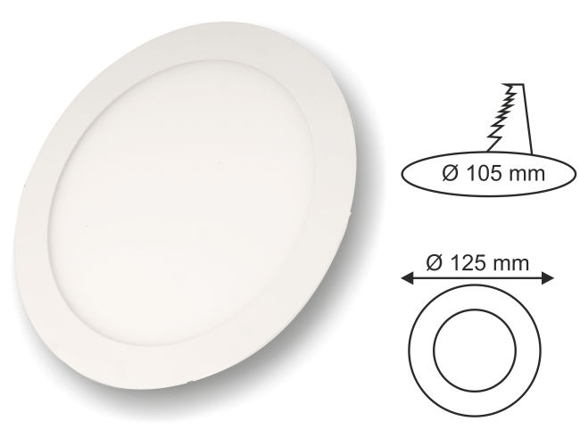 CATA 6W BEYAZ LED PANEL ARMATÜR