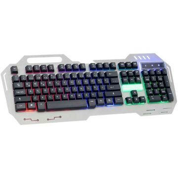HELLO HL-18743 METAL KASA MEKANİK HİSLİ USB KABLOLU OYUNCU KLAVYE