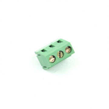 0 Numara 3 Pinli Yeşil Klemens - 5.08 mm Aralıklı