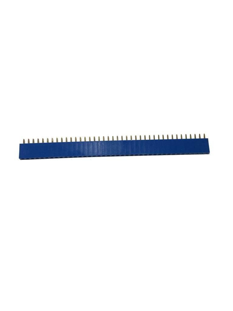 1x40 Pin Dişi Header 2.54 mm - 0.1inch Mavi Renkli