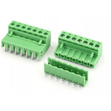 5.08mm 90 Derece Geçmeli  Dişi Klemens-7 Pin
