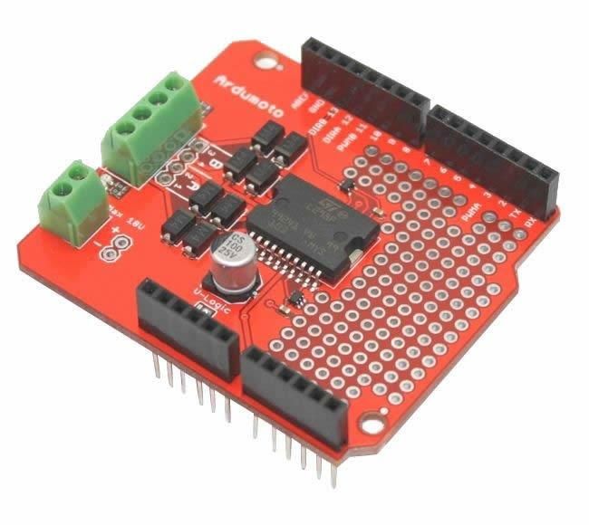 Ardumoto Motor Sürücü Shield  - L298P Motor Sürücü Modül