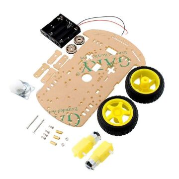 2WD Robot Gövdesi Seti - Pleksi