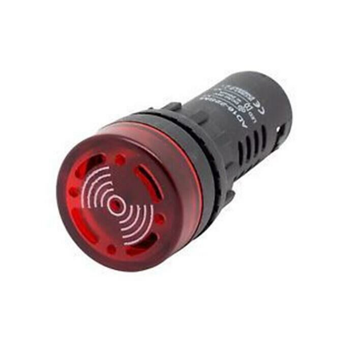 Ledli Buzzer Sinyal Lambası - Kırmızı 220v