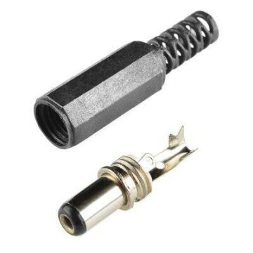 Erkek Kablo Tipi Power Soketi - Dc Barrel Jack Male 5.5x2.1mm